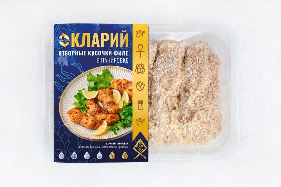 Превью товара Кусочки филе клариевого сома в панировке 300г мороженые #1